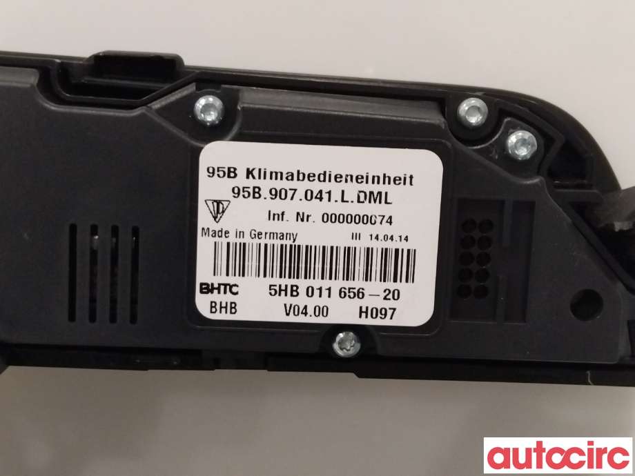 Varmeapparat betjening til Porsche Macan 2014-->> (95B) (95B) (PORSCHE|95B907040G|)