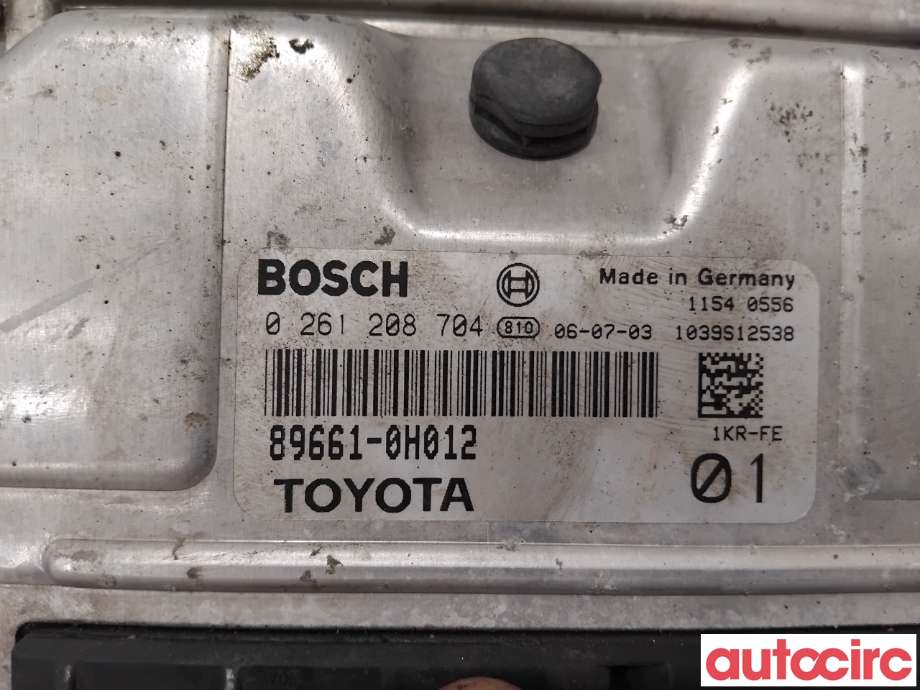 Styreenhet motor til Toyota Aygo 2005-2014 (Type I)  (TOYOTA|896610H012|0261208704|89661-0H012)