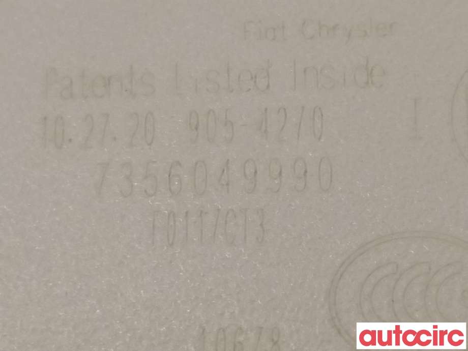 Speil innvendig til Fiat Tipo 2017-->>  (FIAT|735604999)
