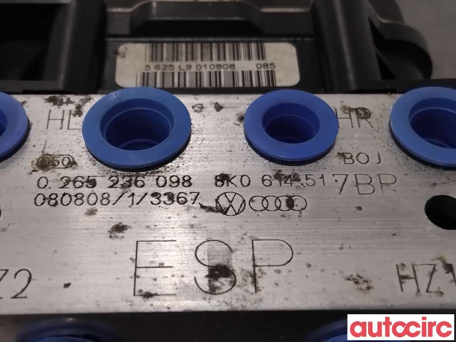 ABS sentral til Audi A4 2007-2014 (Type IV) (B8) (B8) (AUDI|8K0614517BR|0265236098|8K0614517FM)