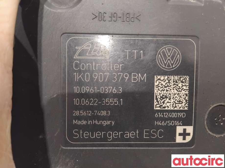 ABS sentral til VW Caddy 2010-2015 (Type III, Fase 2)  (VOLKSWAGEN|1K0614517ED|100961-03763)