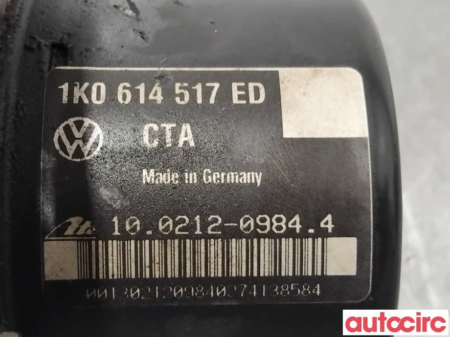 ABS sentral til VW Caddy 2010-2015 (Type III, Fase 2)  (VOLKSWAGEN|1K0614517ED|100961-03763)