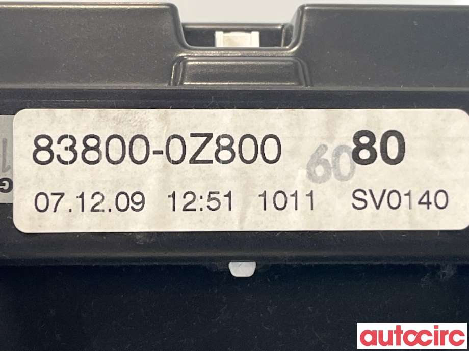 Instrumentpanel til Toyota Corolla 2007-2013  (TOYOTA|838000Z800)