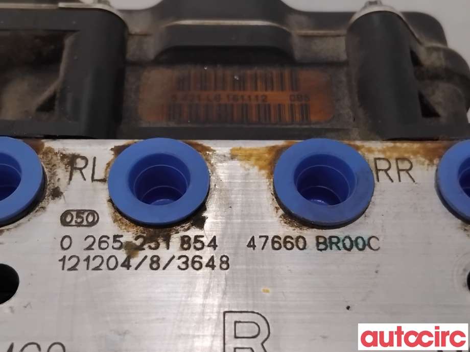 ABS sentral til Nissan Qashqai 2010-2014 (Type I, Fase 2)  (NISSAN|47660BR20E|0265251854|47660BR00C)