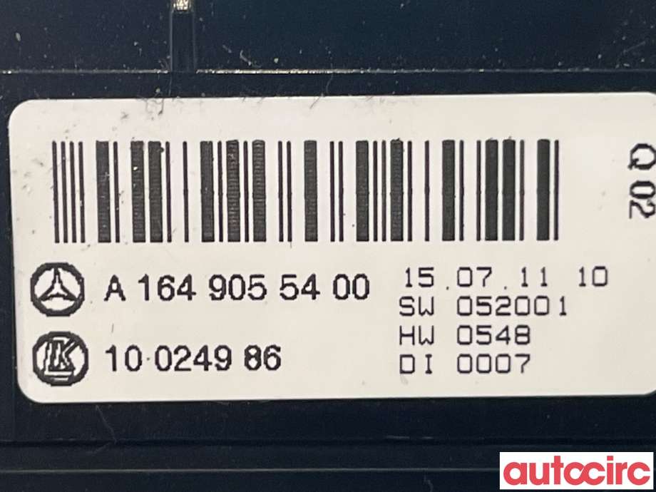 Bryter nødblink til Mercedes GL 2006-2012 (X164) (X164) (MERCEDES|A1648700051)