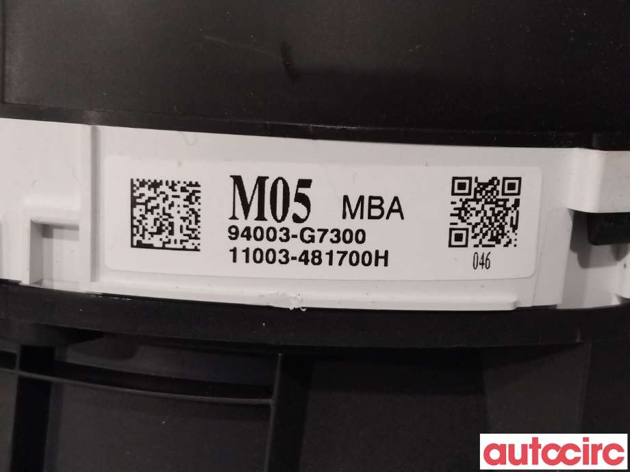 Instrumentpanel til Hyundai Ioniq Electric 2016-2019 (Fase 1)  (HYUNDAI|94003G7300|)