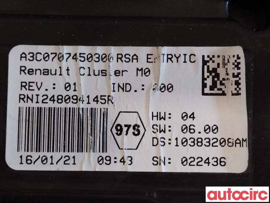 Instrumentpanel til Nissan NV400 2012-->> (NISSAN|2481001Q2M|2481000Q9B|248094145)