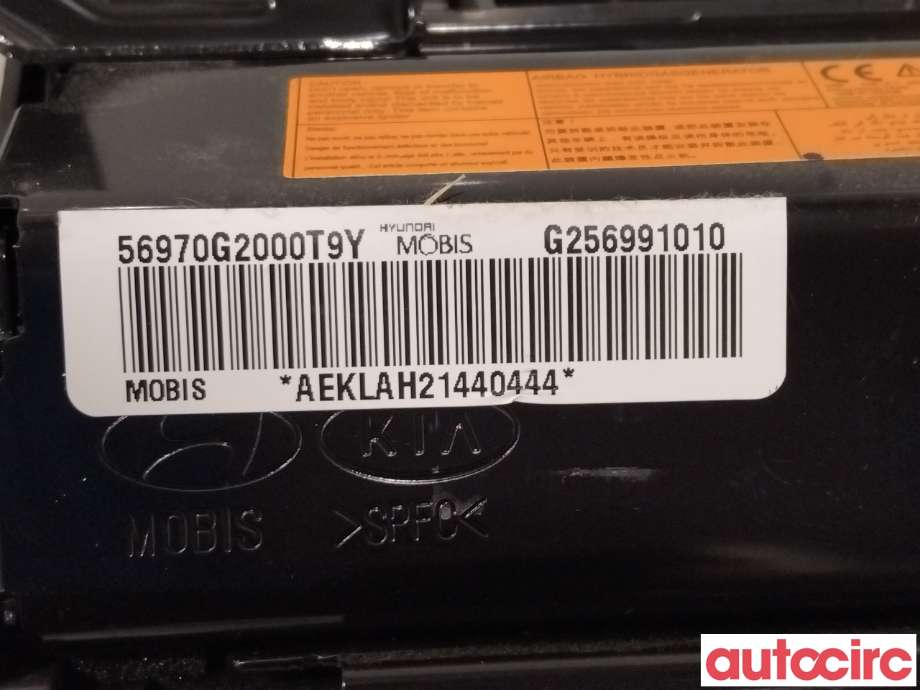 Airbag kne til Hyundai Ioniq Electric 2016-2019 (Fase 1) (HYUNDAI|56970G2000T9Y|)