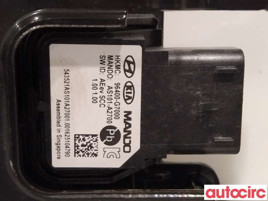 Sensor radar til Hyundai Ioniq Electric 2016-2019 (Fase 1)  (HYUNDAI|96400G7000|AS101-A2700|96400-G7000)