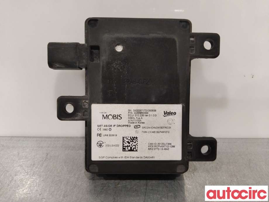 Sensor radar til Hyundai Ioniq Electric 2016-2019 (Fase 1) (HYUNDAI|95811G2000||G295850000)