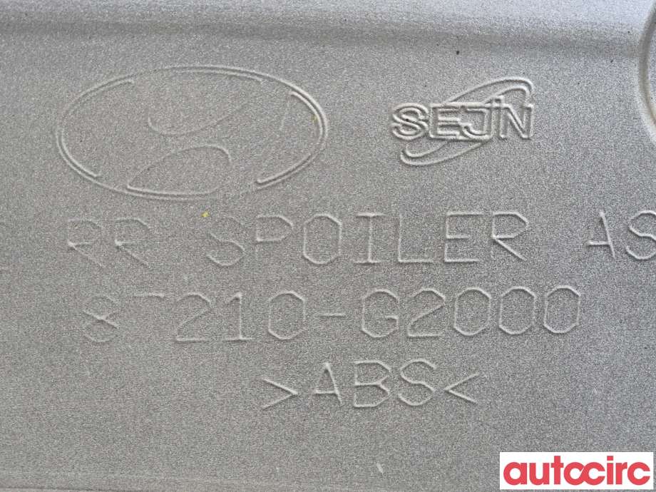 Spoiler bakluke til Hyundai Ioniq Electric 2016-2019 (Fase 1)  (HYUNDAI|87210G2000||87210-G2000)