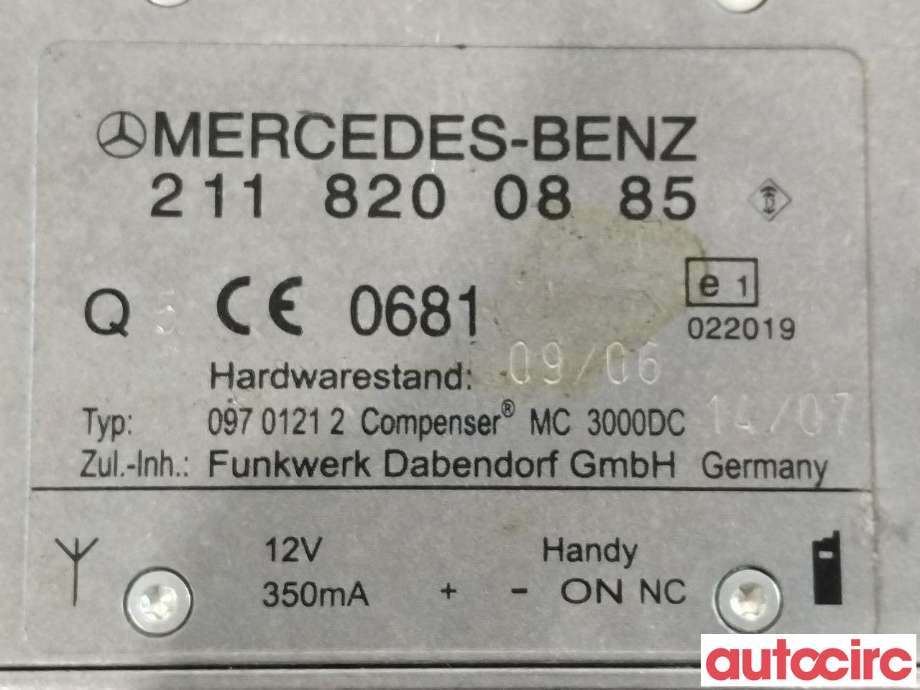 Antenne forsterker til Mercedes R-Klasse 2006-2013 (W251) (W251) (MERCEDES|A2118200885)