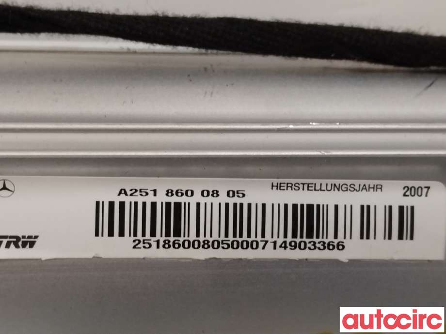Airbag passasjer til Mercedes R-Klasse 2006-2013 (W251) (W251) (MERCEDES|A2518600805)