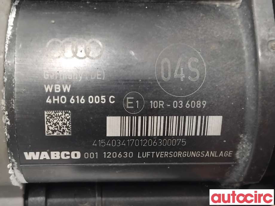 Kompressor nivå/luft til Audi A8 2010-2013 (Type III, Fase 1)  (AUDI|4H0616005C|4430201871|4H0616005D)