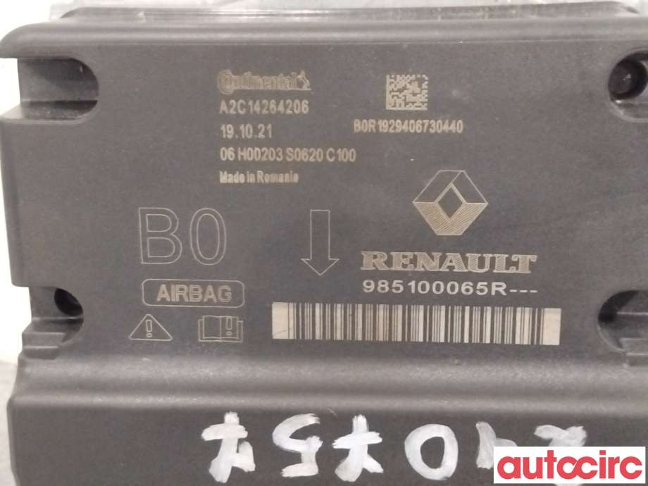 Airbag elektronikk til Renault Zoe 2013-2019 (Fase 1) (RENAULT|985107593R|)