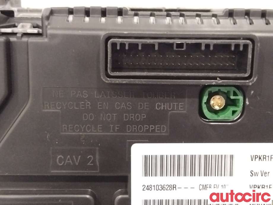 Instrumentpanel til Renault Zoe 2013-2019 (Fase 1)  (RENAULT|248103628R|)