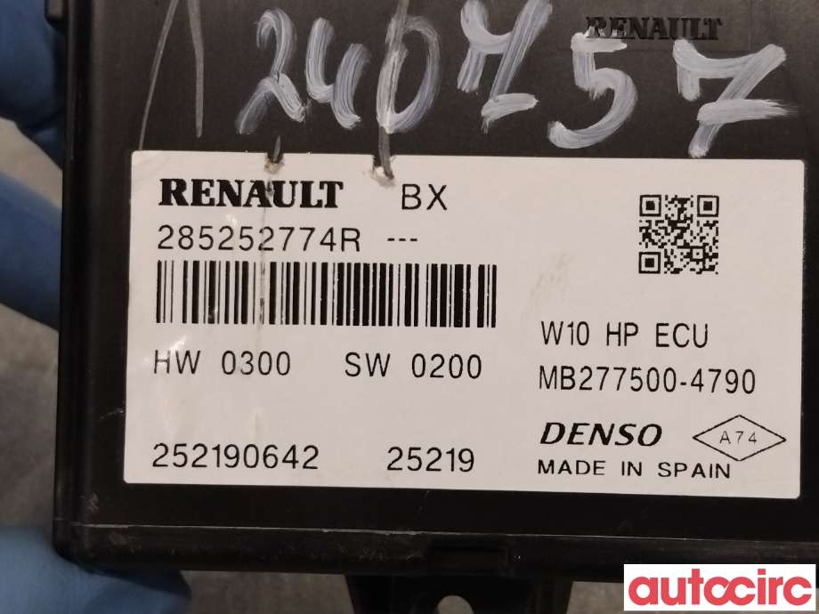 Styreenhet klima/aircondition til Renault Zoe 2013-2019 (Fase 1)  (RENAULT|285252774R|)