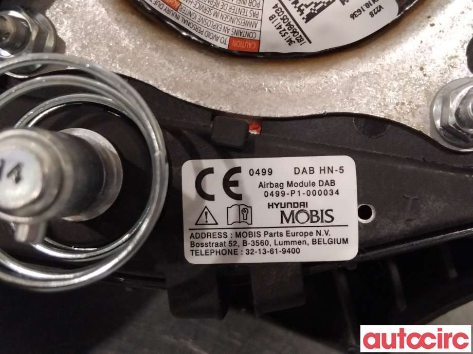 Airbag rattpute til Hyundai Ioniq Electric 2019-->> (Fase 2)  (HYUNDAI|56900G2000T9Y|)