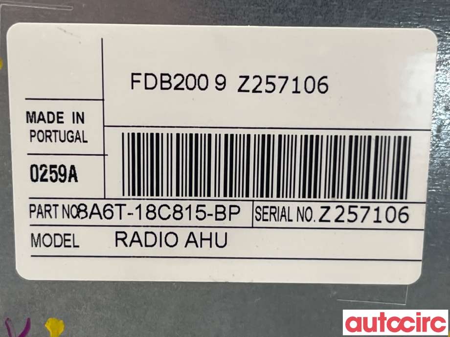 Bilstereo til Ford Fiesta 2008-2012 (Type VI, Fase 1)  (FORD|1846847)