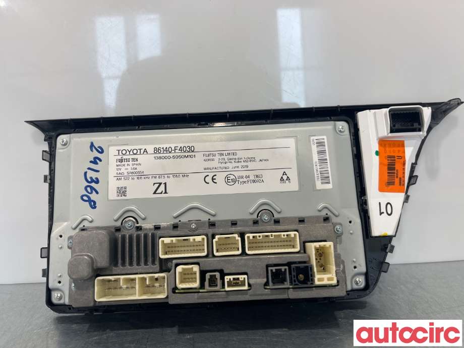 Multimedia display (MCU - Media Controller Unit) til Toyota C-HR 2016-->>  (TOYOTA|86140F4030)