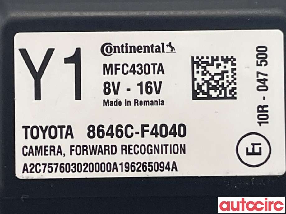 Kamera til Toyota C-HR 2016-->>  (TOYOTA|8646CF4040)