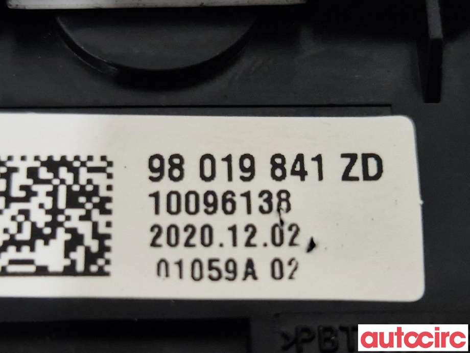 Bryter setevarme til Toyota Proace 2016-->> (Type II)  (TOYOTA|98019841ZD|)