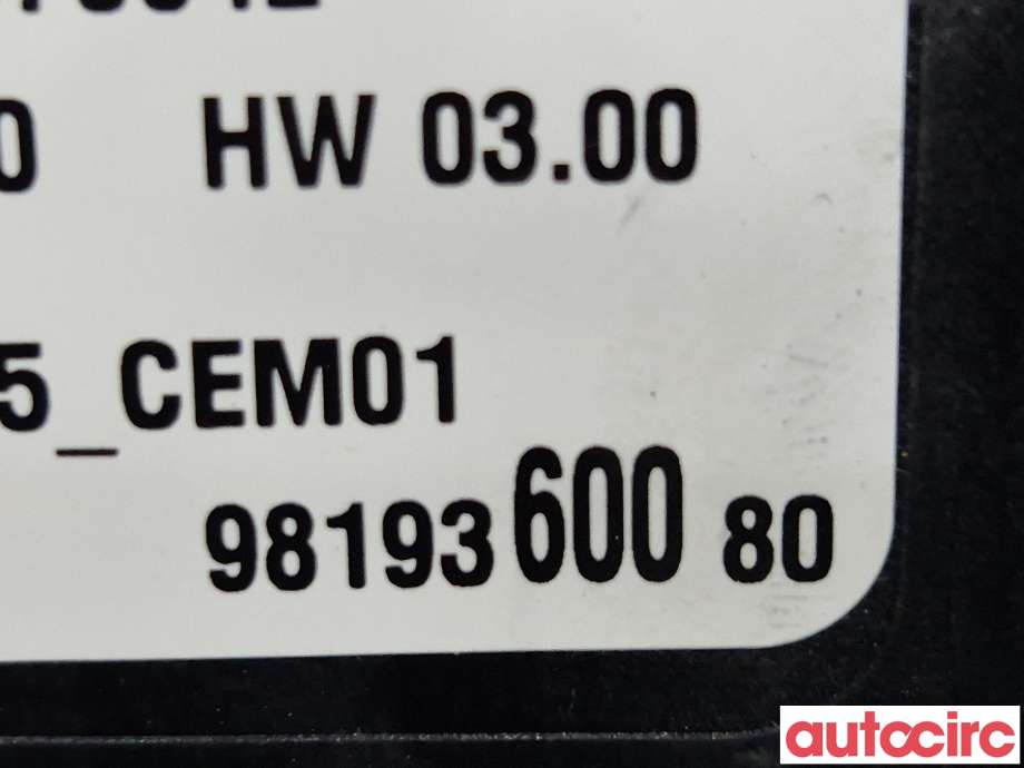 Styreenhet parkering til Toyota Proace 2016-->> (Type II)  (TOYOTA|SU001A7227||9819360080)