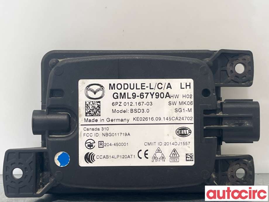 Sensor radar til Mazda 6 2015-2018 (Type III, Fase 2)  (MAZDA|GML9-67-Y90A)