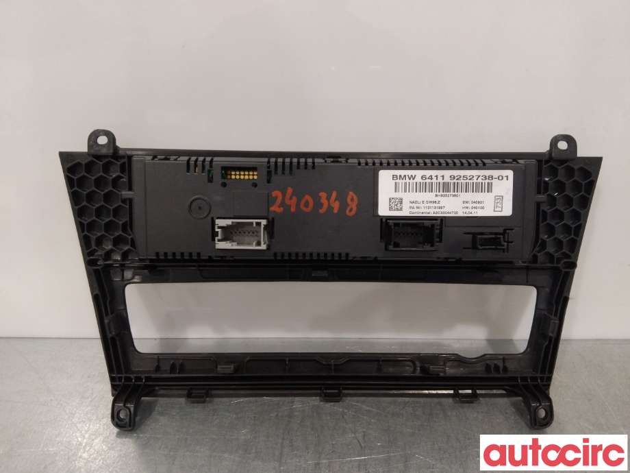 Varmeapparat betjening til BMW X3 2010-2017 (F25) (F25) (BMW|64119312722|)