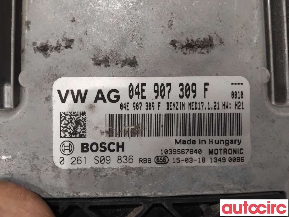 Styreenhet motor til Audi A3 2012-2016 (Type III, Fase 1)  (AUDI|04E906023F|0261S09836|04E907309F)