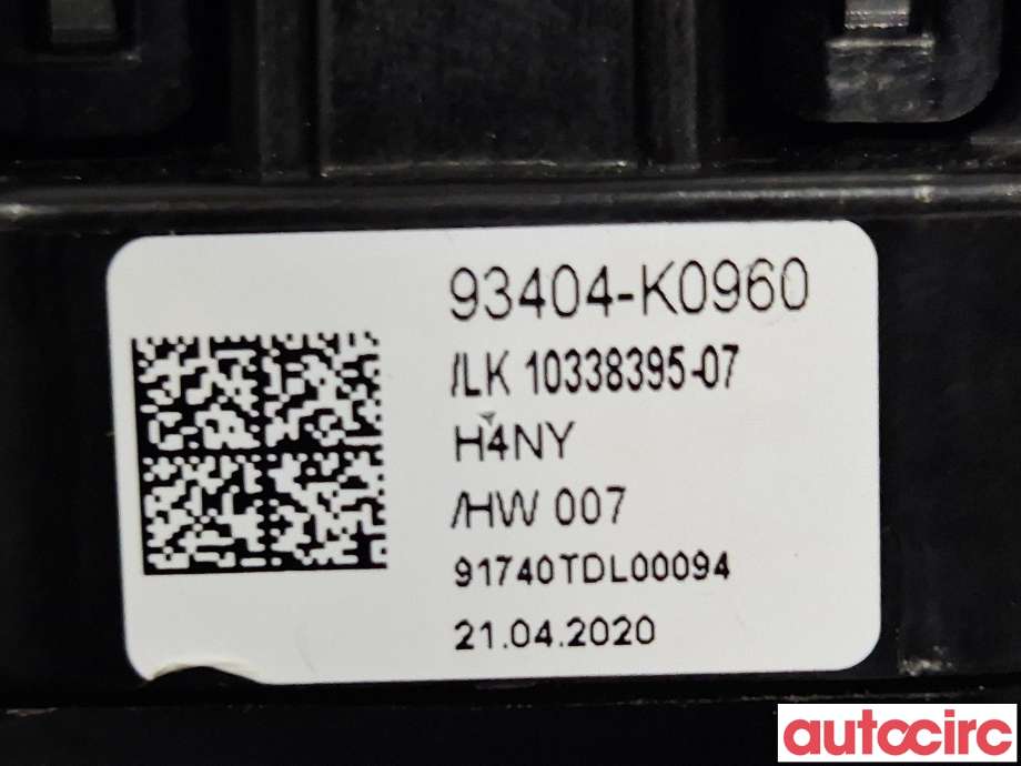 Bryter combi til Kia e-Soul 2019-->> (Type III)  (KIA|93404K0960||93404-K0960)