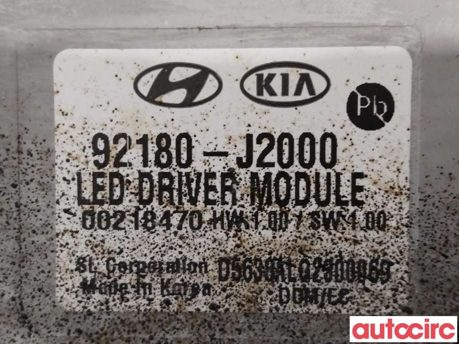 Frontlykt venstre halogen til Kia e-Soul 2019-->> (Type III)  (KIA|92101J2020|92180J2000)