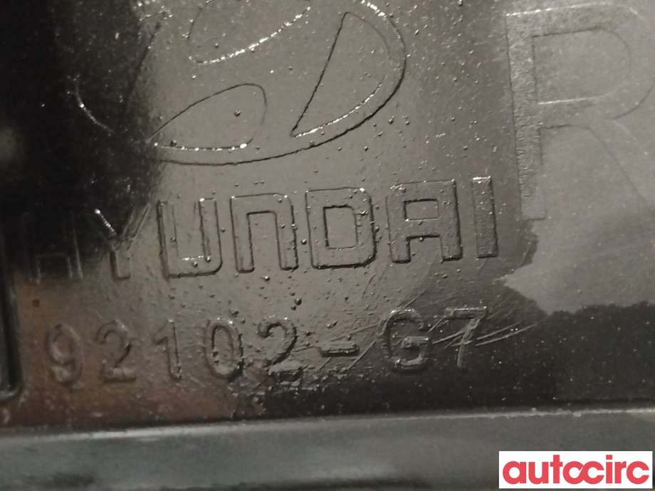 Frontlykt høyre halogen til Hyundai Ioniq Electric 2016-2019 (Fase 1)  (HYUNDAI|92102G7000WPR||92102-G7)