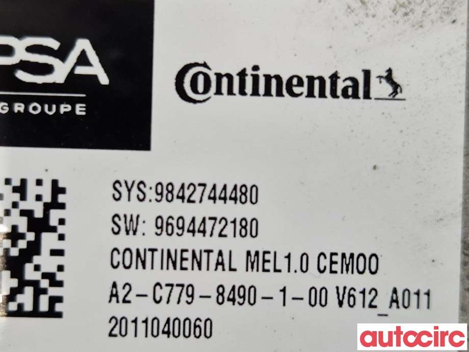 Motor elbil foran til Toyota Proace 2016-->> (Type II)  (TOYOTA|NO NR|ZKX|9842744480)