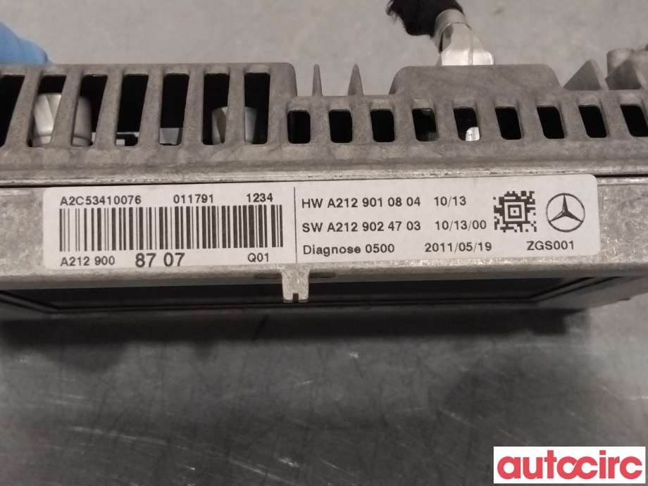 Multimedia display (MCU - Media Controller Unit) til Mercedes E-Klasse 2009-2013 (Fase 1) (W212) (W212) (MERCEDES|A2129008707|)