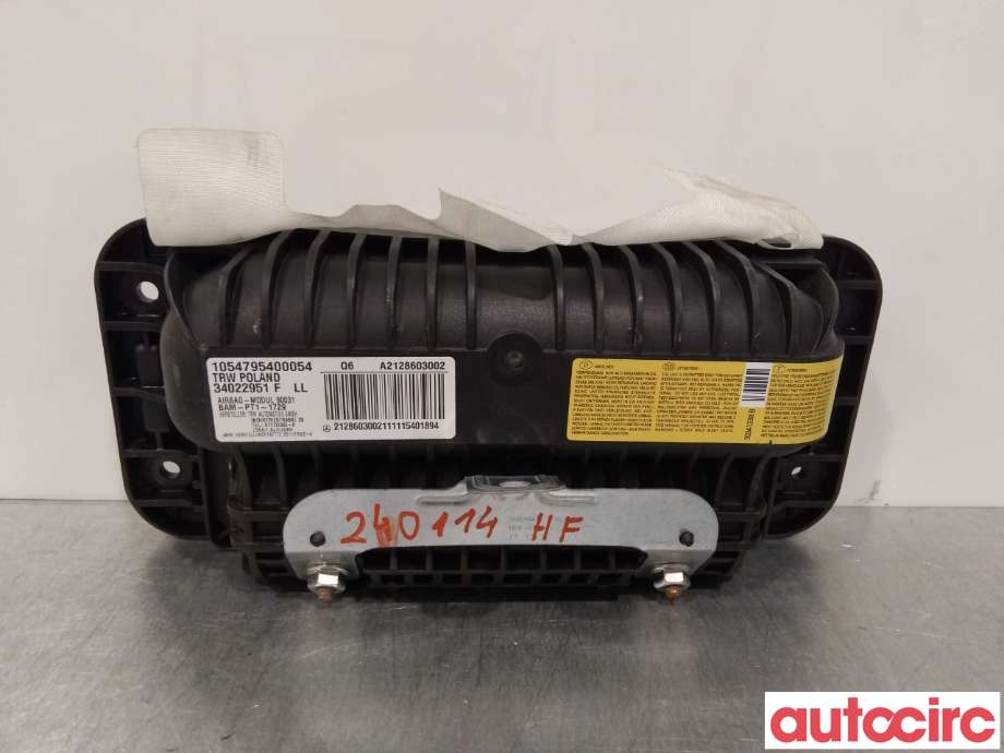 Airbag passasjer til Mercedes E-Klasse 2009-2013 (Fase 1) (W212) (W212) (MERCEDES|A2128603002|)
