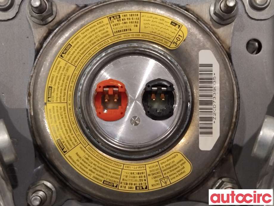 Airbag rattpute til Toyota RAV4 2006-2009 (Type III, Fase 1)  (TOYOTA|4513042100B0|)