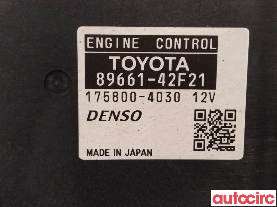 Styreenhet motor til Toyota RAV4 2006-2009 (Type III, Fase 1)  (TOYOTA|8966142F21|175800-4030|89661-42F21)