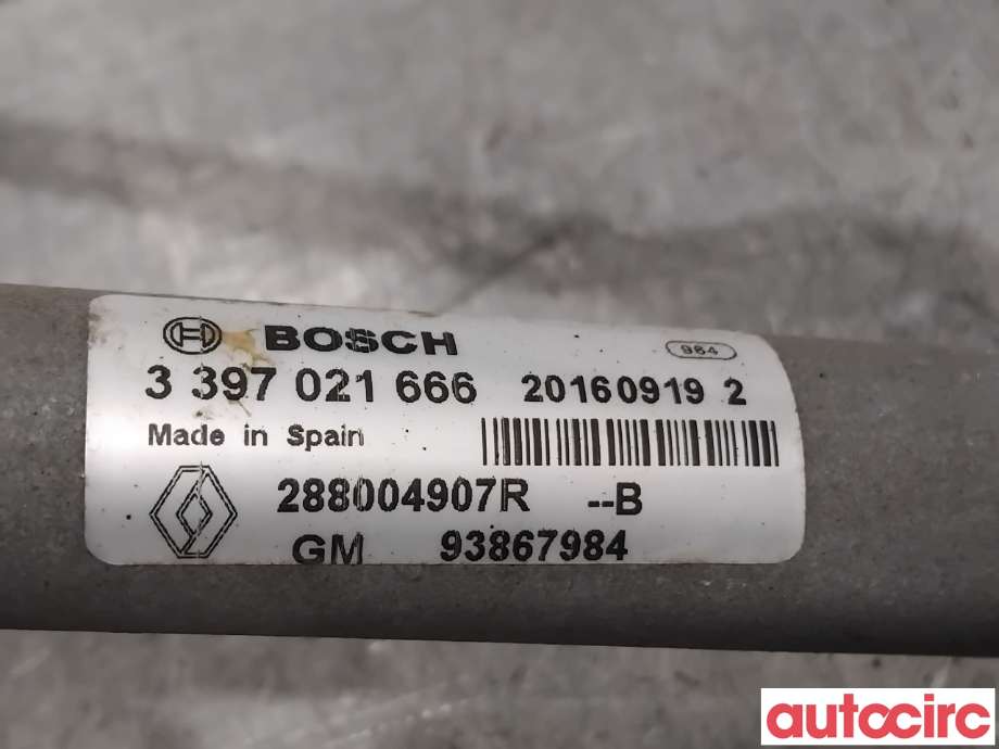 Viskermotor frontrute til Opel Vivaro B 2014-2019  (OPEL|93867984|0390243508|288004907R)
