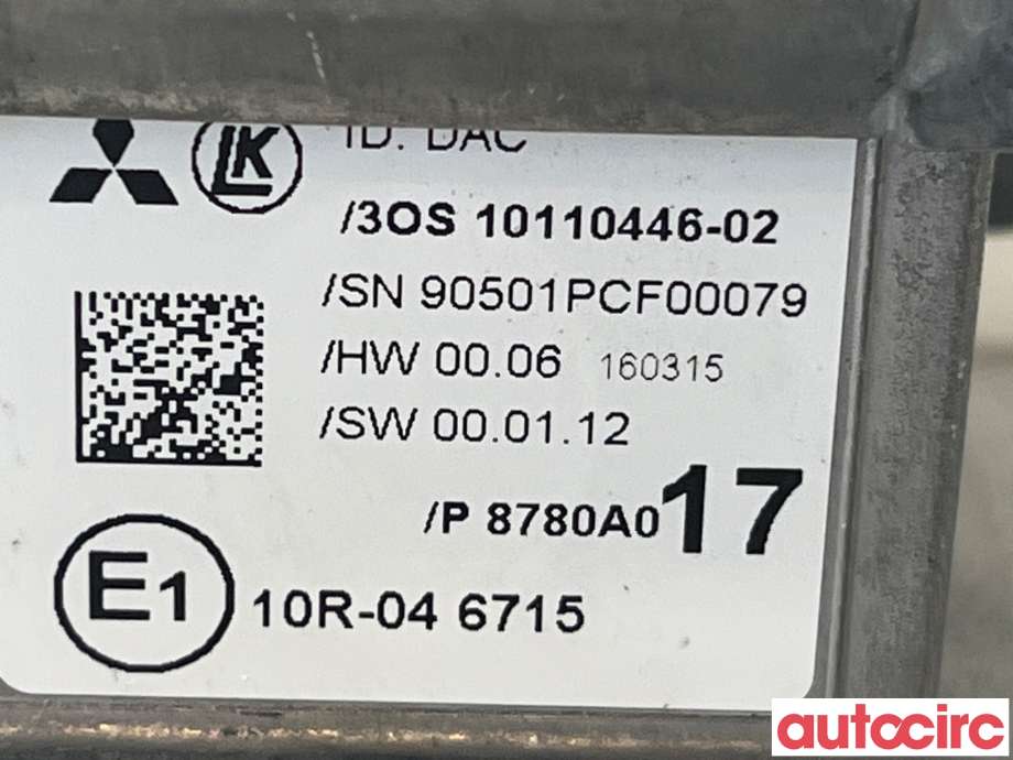 Sensor radar til Mitsubishi Outlander 2015-->> (Type III, Fase 2)  (MITSUBISHI|8780A017)