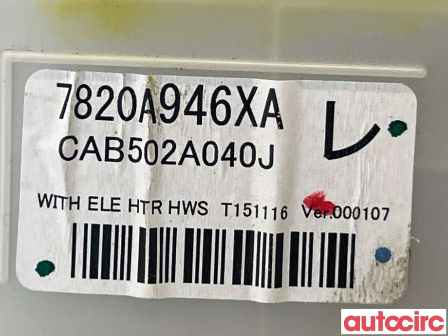 Varmeapparat betjening til Mitsubishi Outlander 2015-->> (Type III, Fase 2)  (MITSUBISHI|7820A946XA|CAB502A040J)