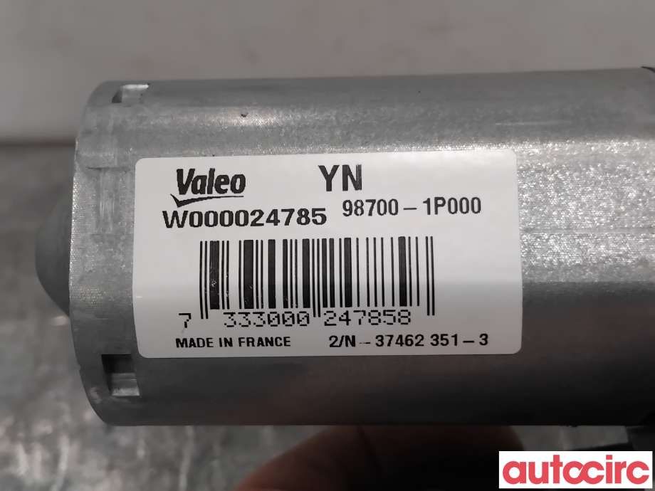 Viskermotor bakrute til Kia Venga 2010-2017  (KIA|987001P000|W000024785|98700-1P000)