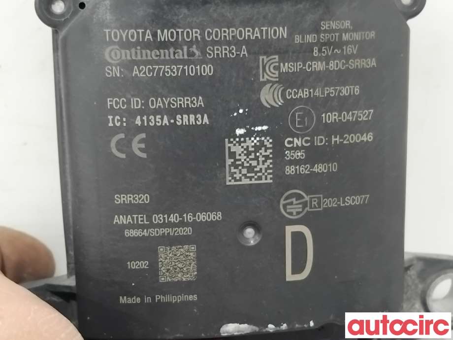 Sensor radar til Lexus RX 2016-->> (Type IV) (AL20) (AL20) (LEXUS|8816248010|A2C7753710100|88162-48010)