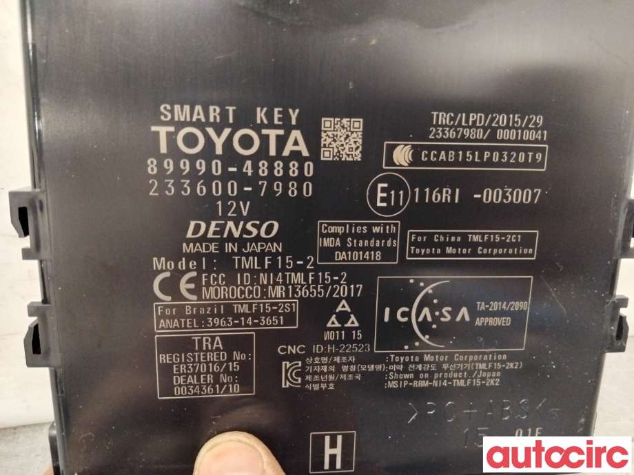 Styreenhet nøkkelfri/keyless til Lexus RX 2016-->> (Type IV) (AL20) (AL20) (LEXUS|8999048880|233600-7980|89990-48880)