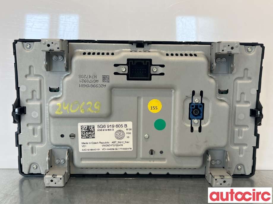 Multimedia display (MCU - Media Controller Unit) til VW Passat 2015-2019 (Fase 1) (B8) (B8) (VOLKSWAGEN|5G6919605)