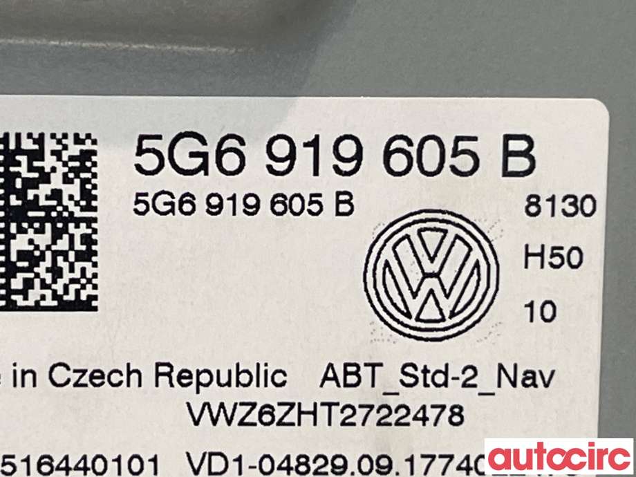 Multimedia display (MCU - Media Controller Unit) til VW Passat 2015-2019 (Fase 1) (B8) (B8) (VOLKSWAGEN|5G6919605)
