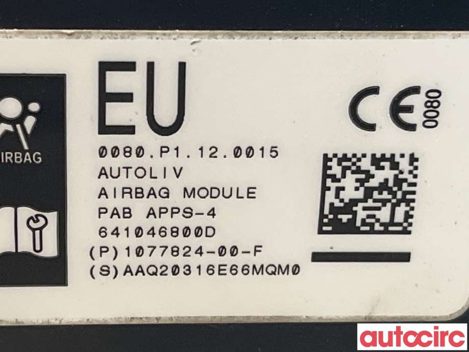 Airbag passasjer til Tesla Model 3 2018-2023 (Fase 1)  (TESLA|1077824-00-F)