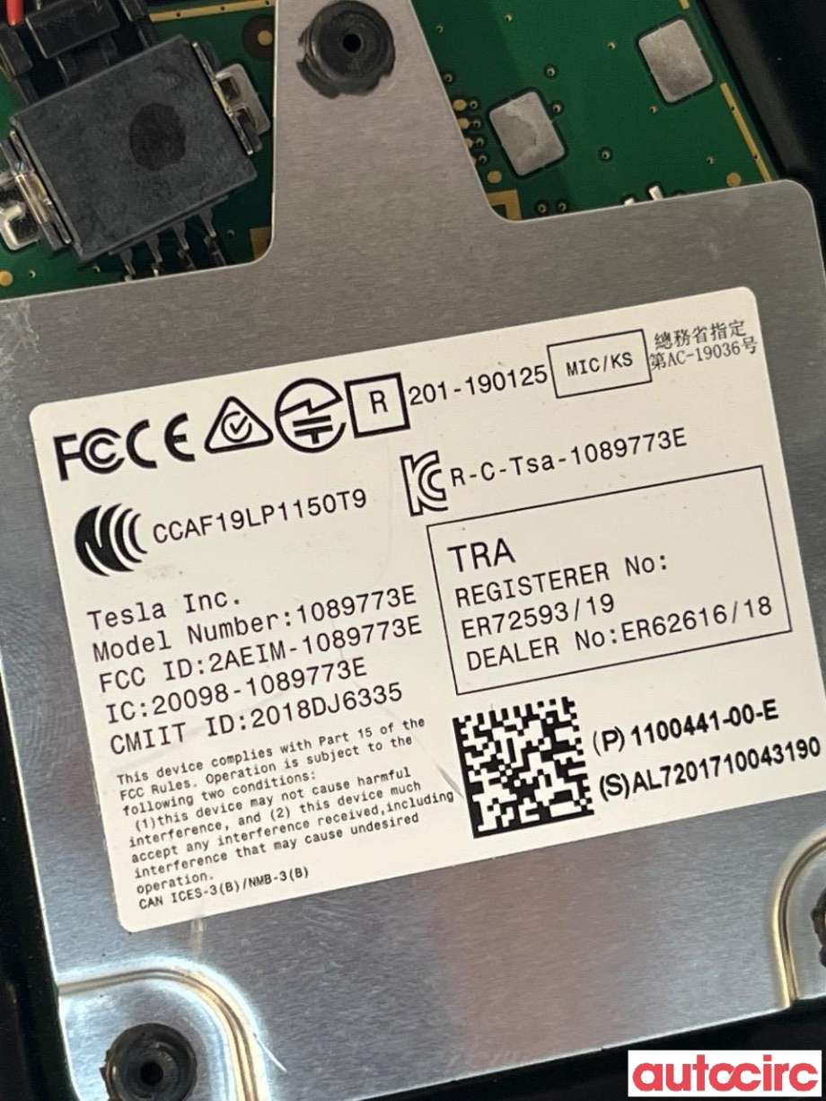 Kamera til Tesla Model 3 2018-2023 (Fase 1)  (TESLA|1109255-00-J)