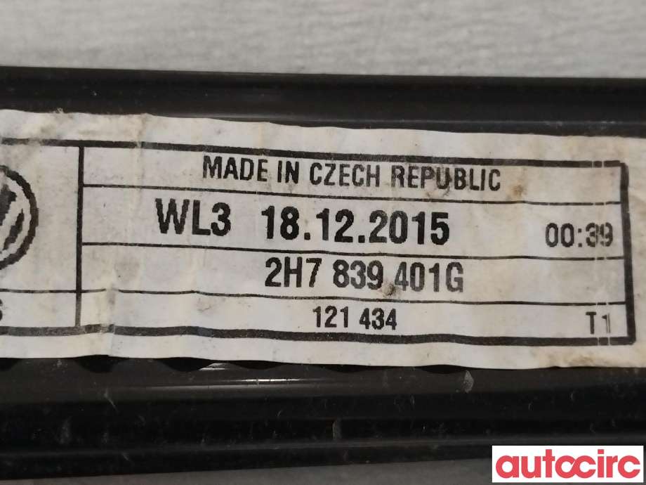Ruteheis til VW Amarok 2016-2022 (Type I, Fase 2)  (VOLKSWAGEN|2H7839401K|2H7839401G)