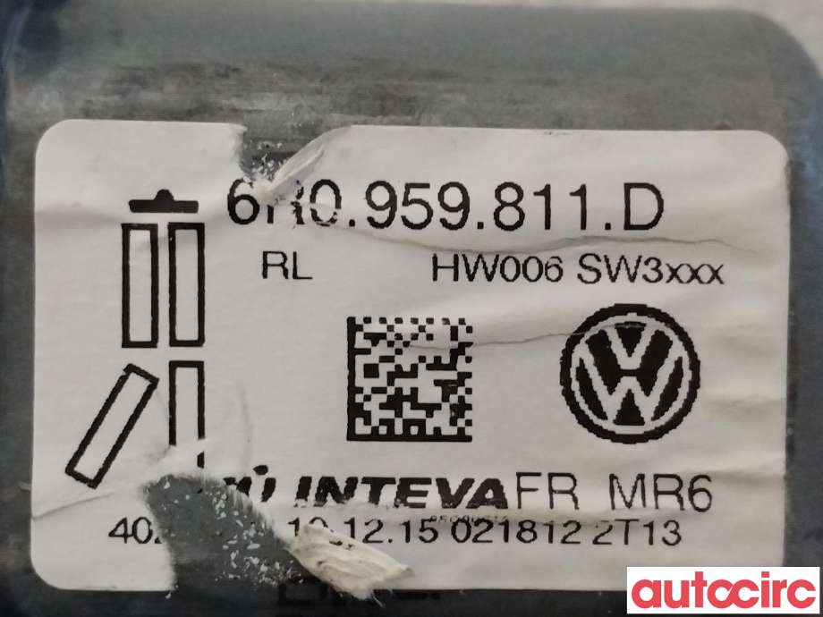 Ruteheis venstre bak til VW Amarok 2016-2022 (Type I, Fase 2)  (VOLKSWAGEN|6R0959811P|6R0959811D)